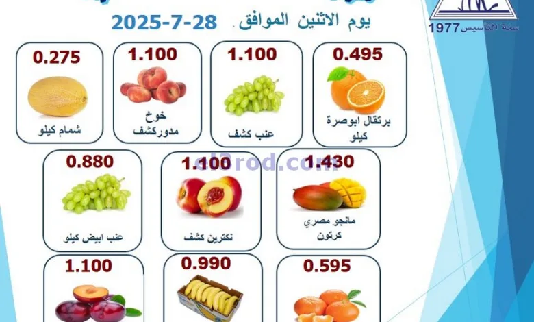 عروض جمعية الرقة التعاونية|الاثنين|28-7-2025 el3rod.com00001