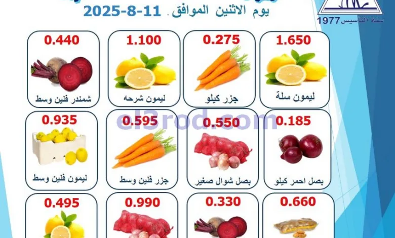 عروض جمعية الرقة التعاونية|الاثنين|11-8-2025 el3rod.com00001