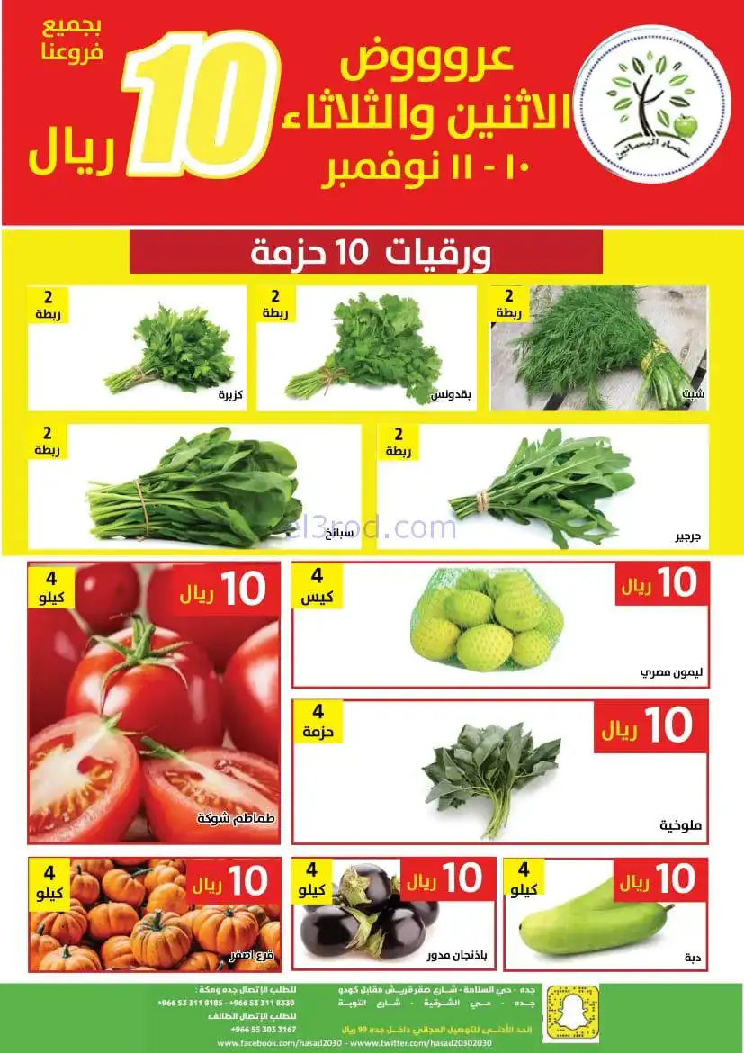 عروض مؤسسة حصاد البساتين سعودي|10 حتى 11-11-2025