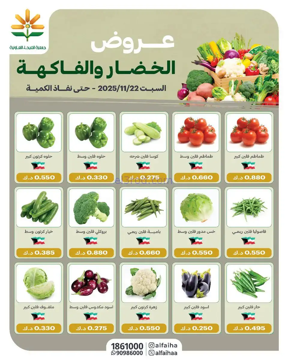 عروض جمعية الفيحاء التعاونية|السبت|22-11-2025
