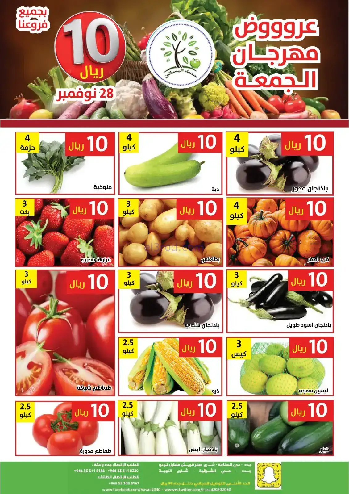 عروض مؤسسة حصاد البساتين السعودية|28-11-2025