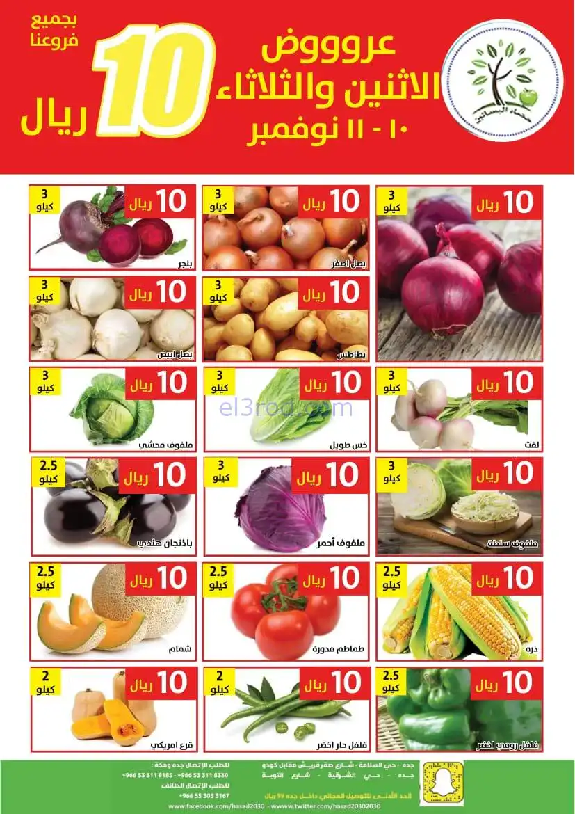 عروض مؤسسة حصاد البساتين سعودي|10 حتى 11-11-2025