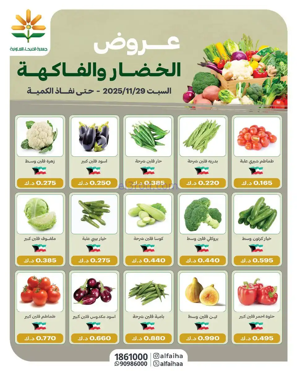 عروض جمعية الفيحاء التعاونية|السبت|29-11-2025