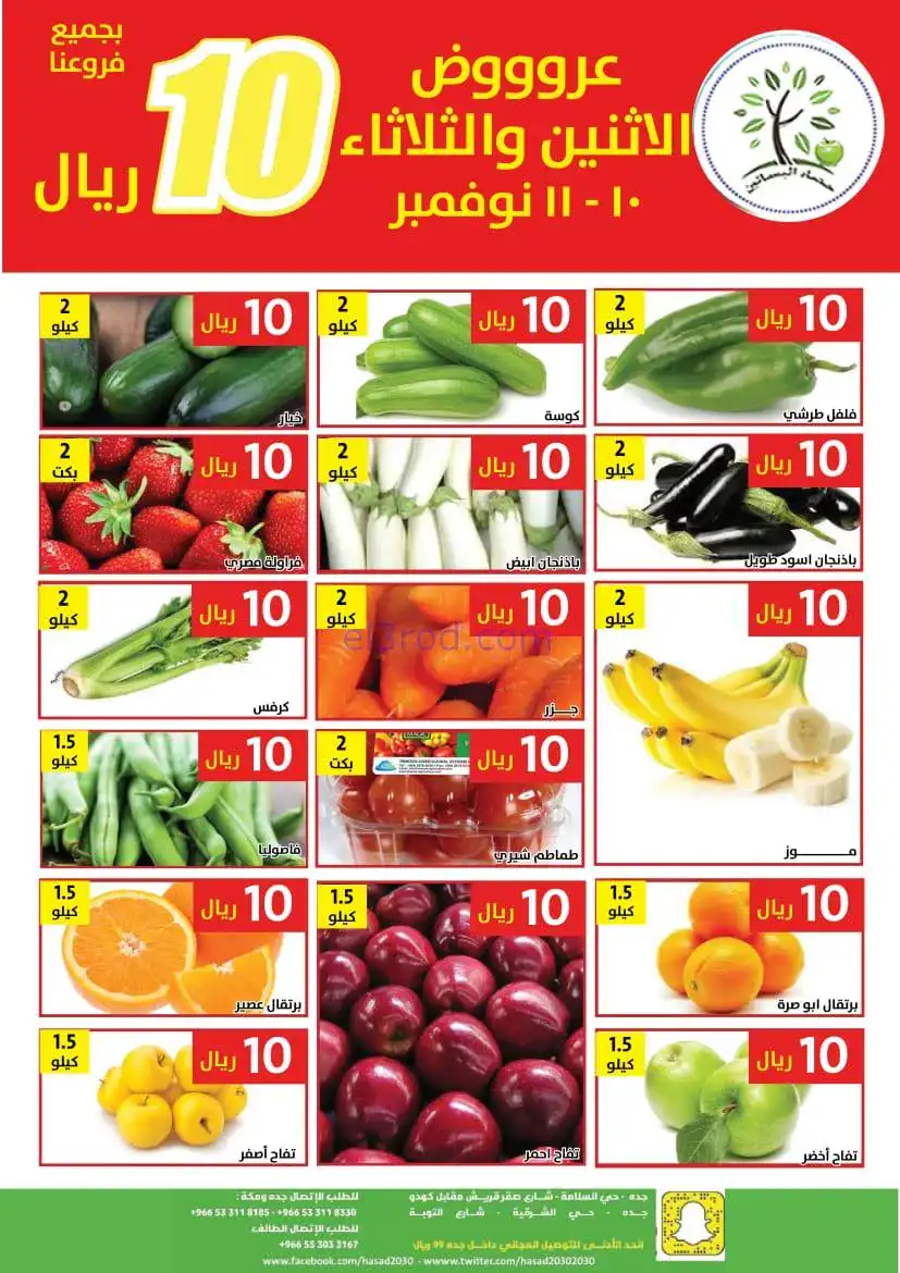 عروض مؤسسة حصاد البساتين سعودي|10 حتى 11-11-2025