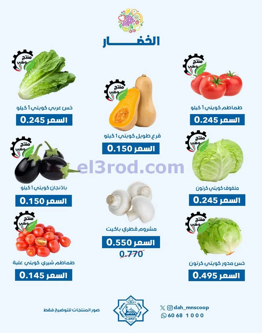 عروض جمعية الضاحية والمنصورية التعاوني|7-12-2025