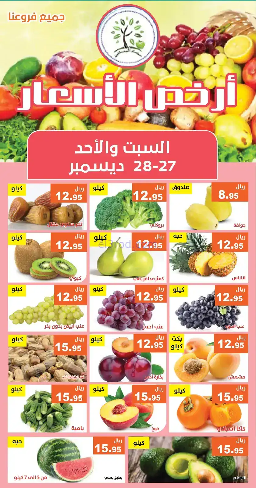 عروض مؤسسة حصاد البساتين سعودي|27 حتى 28-12-2025