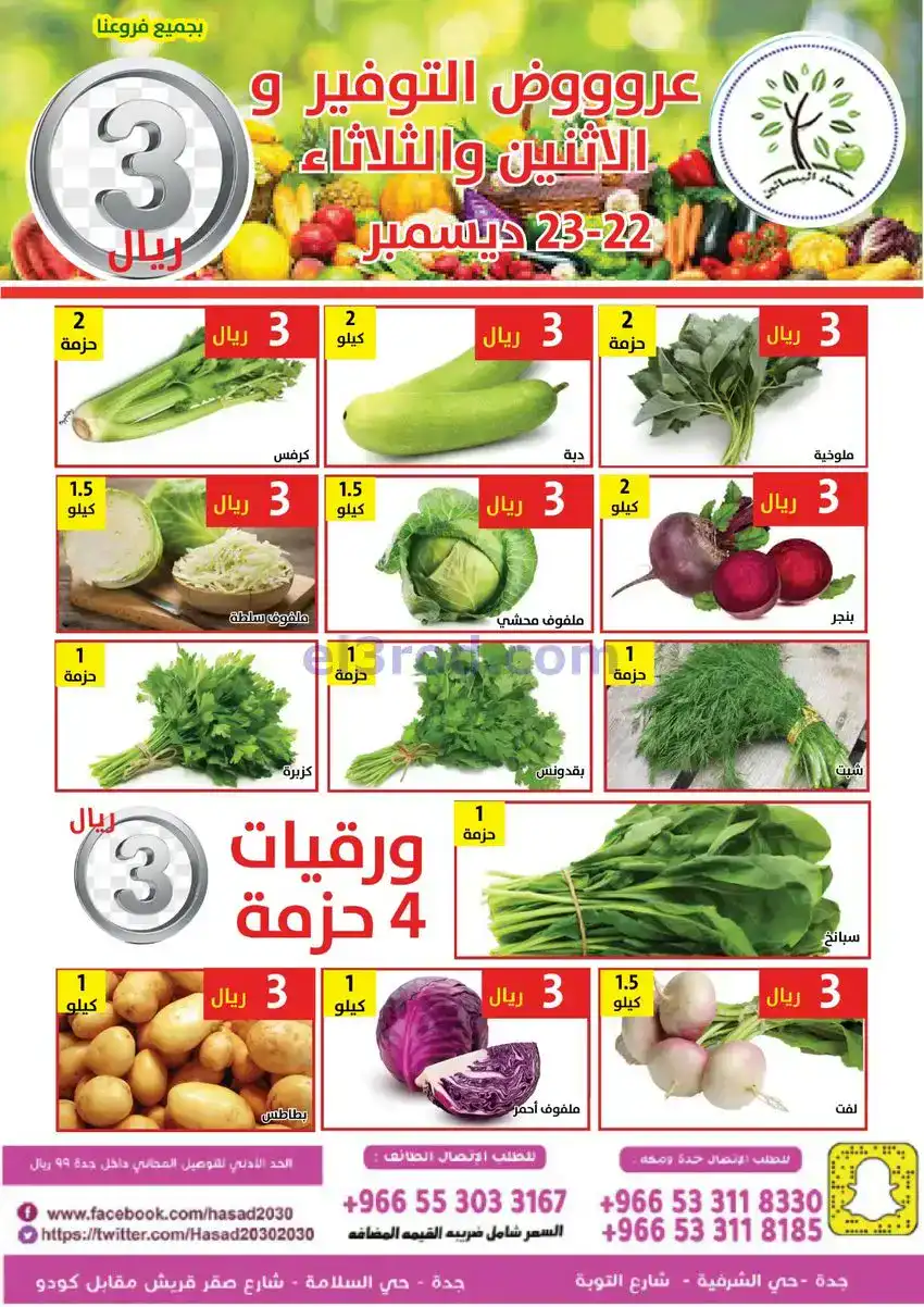 عروض مؤسسة حصاد البساتين سعودي|22 حتى 23-12-2025