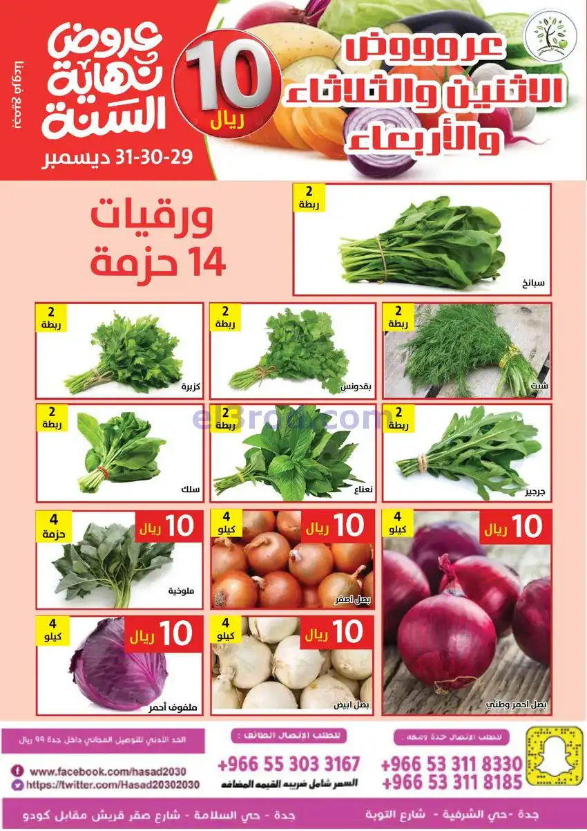 عروض مؤسسة حصاد البساتين سعودي|29 حتى 31-12-2025