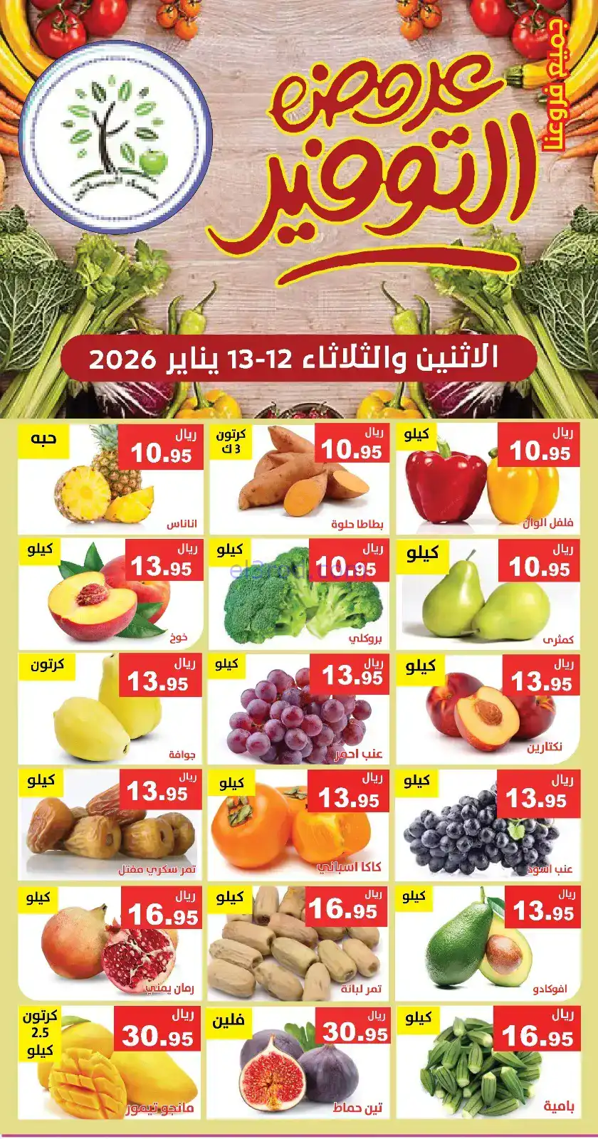 عروض مؤسسة حصاد البساتين سعودية|12 حتى 13-1-2026