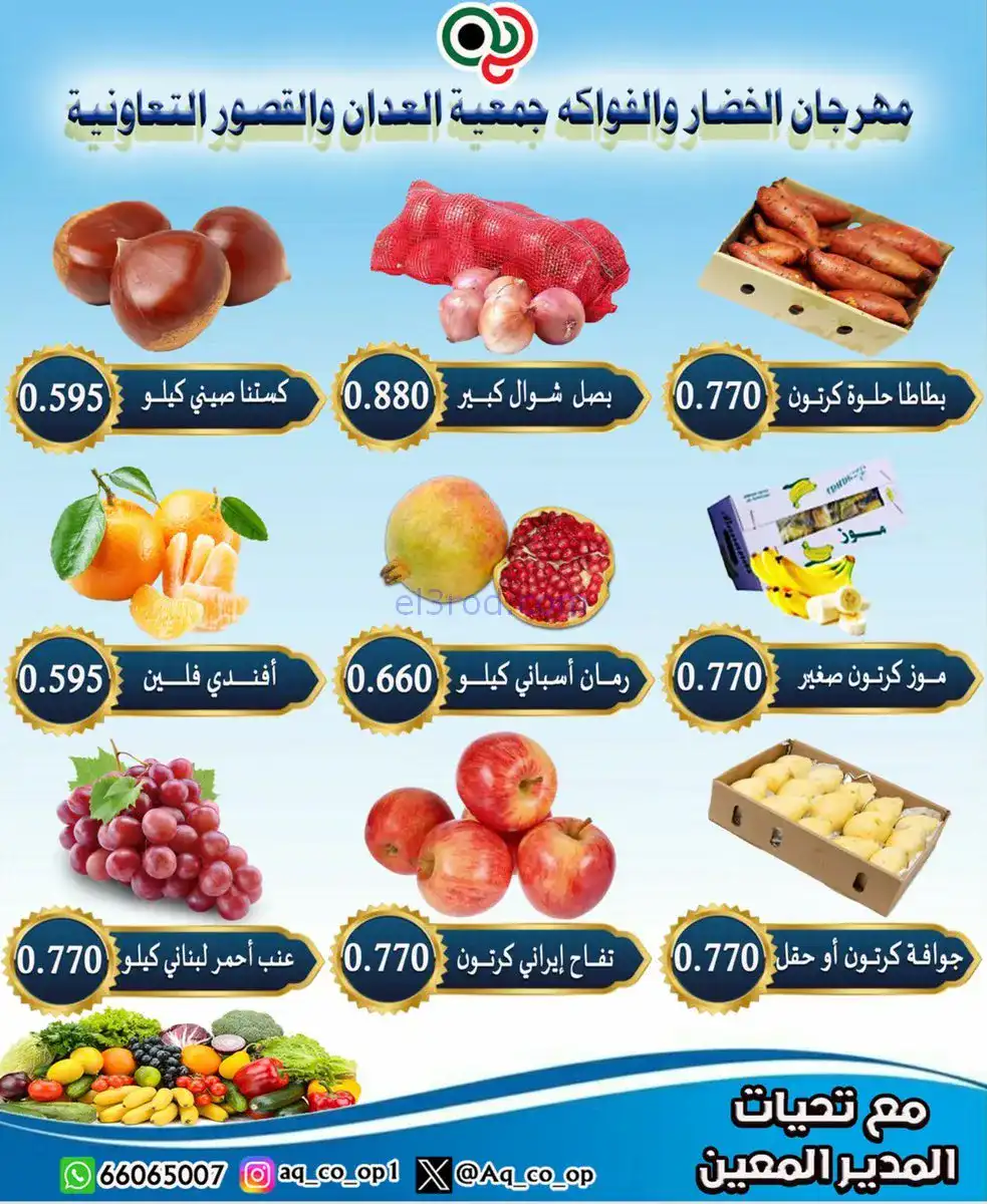 عروض جمعية العدان والقصور التعاونية|18-1-2026