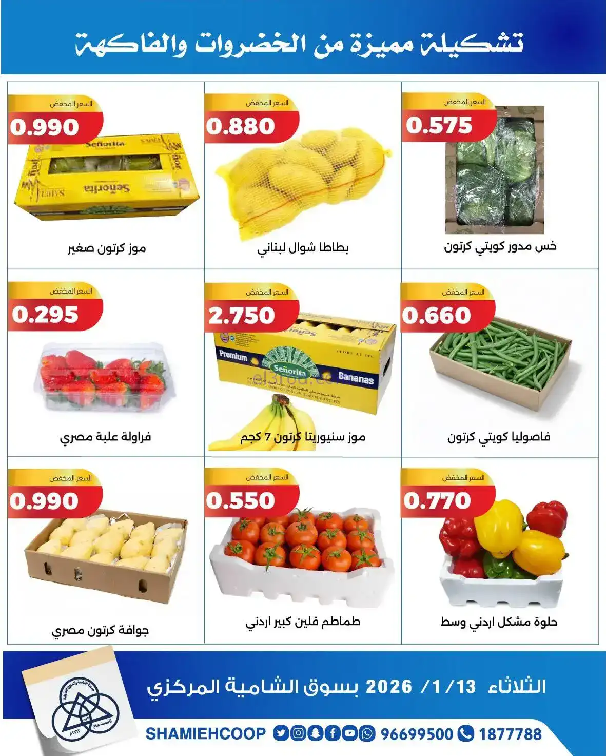 عروض جمعية الشامية والشويخ تعاوني|فريش|13-1-2026