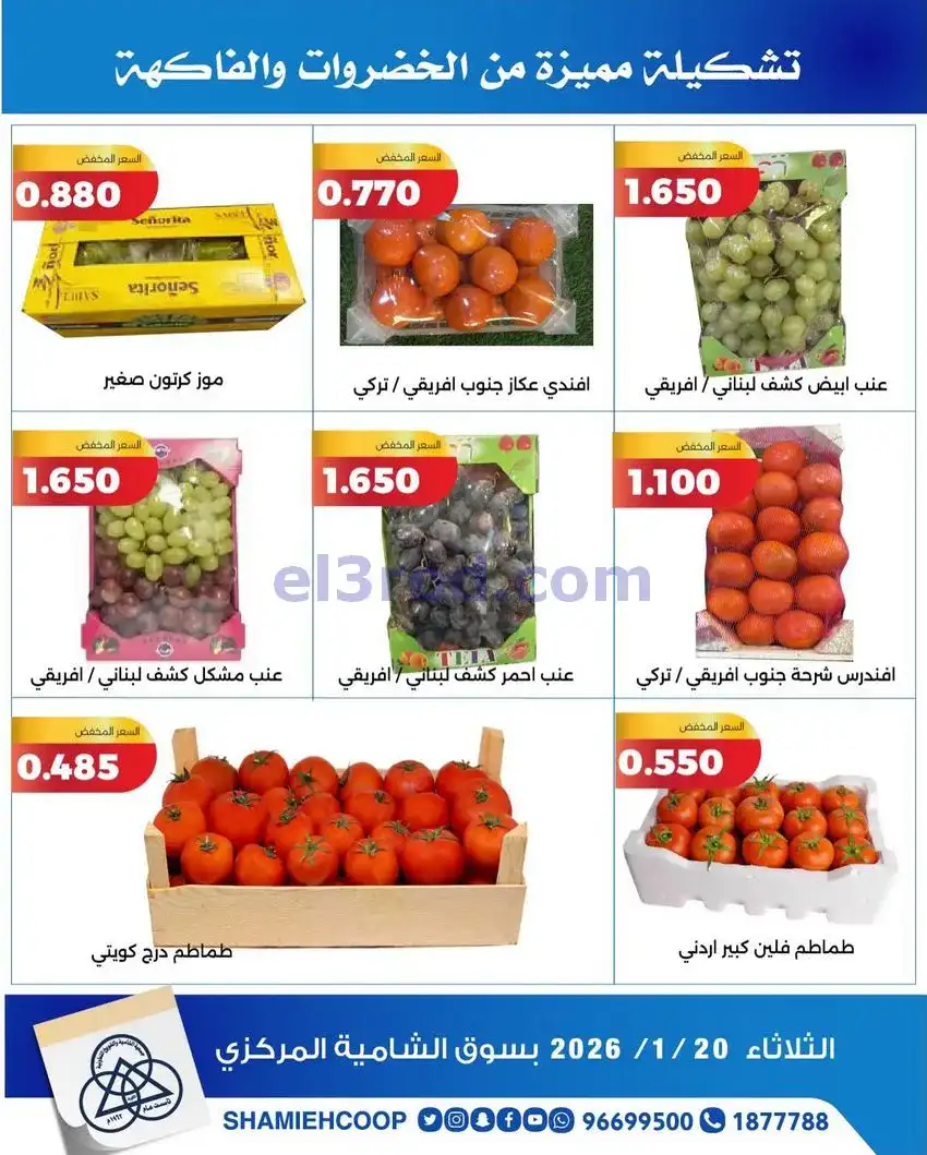 عروض جمعية الشامية والشويخ التعاونية|20-1-2026