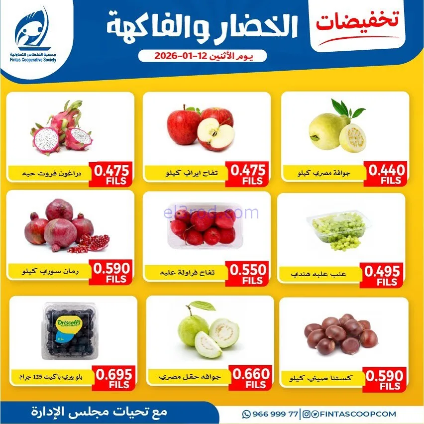 عروض جمعية الفنطاس التعاونية|12-1-2026