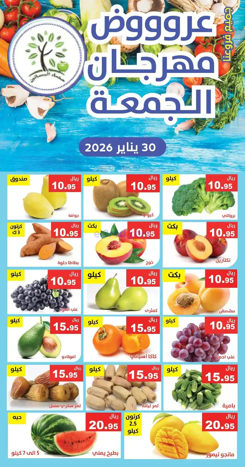 عروض مؤسسة حصاد البساتين سعودية|الجمعة|30-1-2026