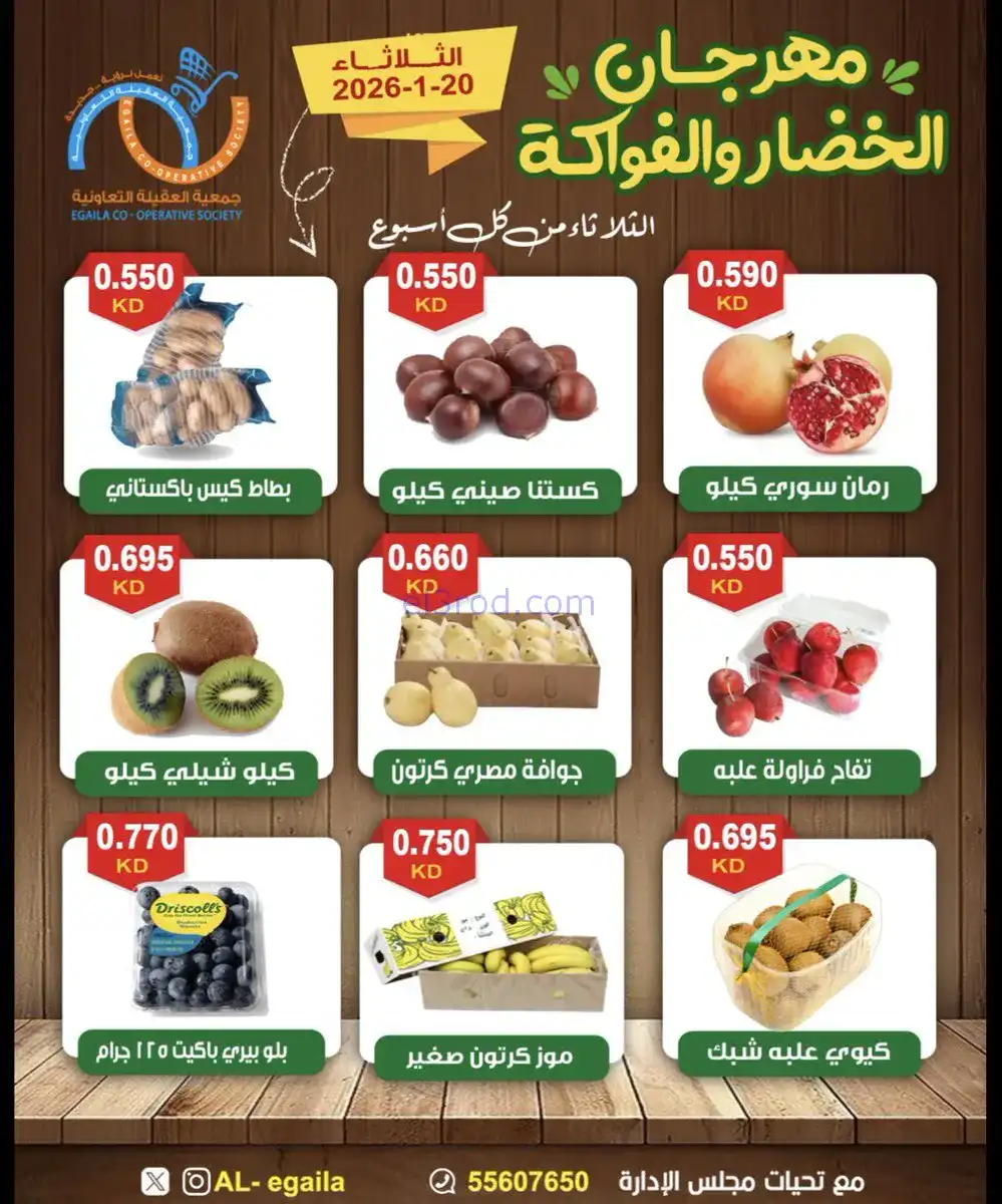 عروض جمعية العقيلة التعاونية|الثلاثاء|20-1-2026