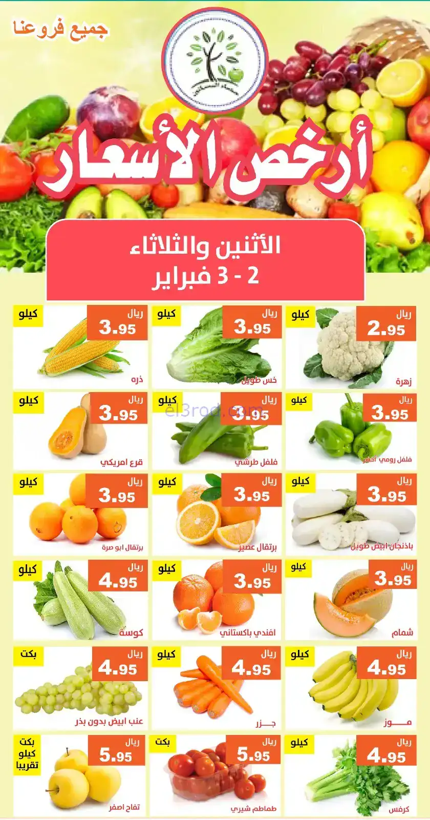 عروض مؤسسة حصاد البساتين السعودية|2 حتى 3-2-2026