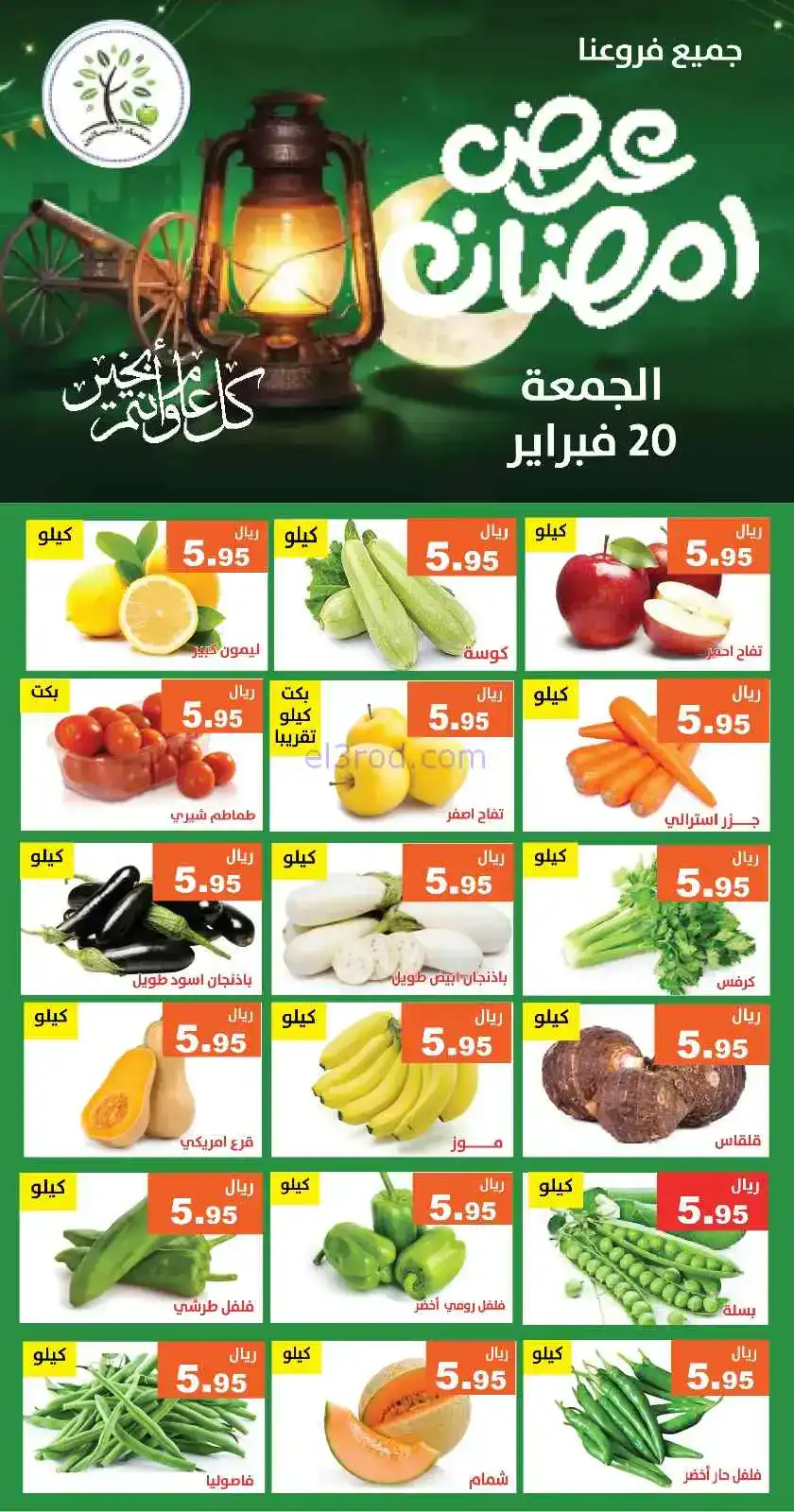 عروض مؤسسة حصاد البساتين السعودية|20-2-2026