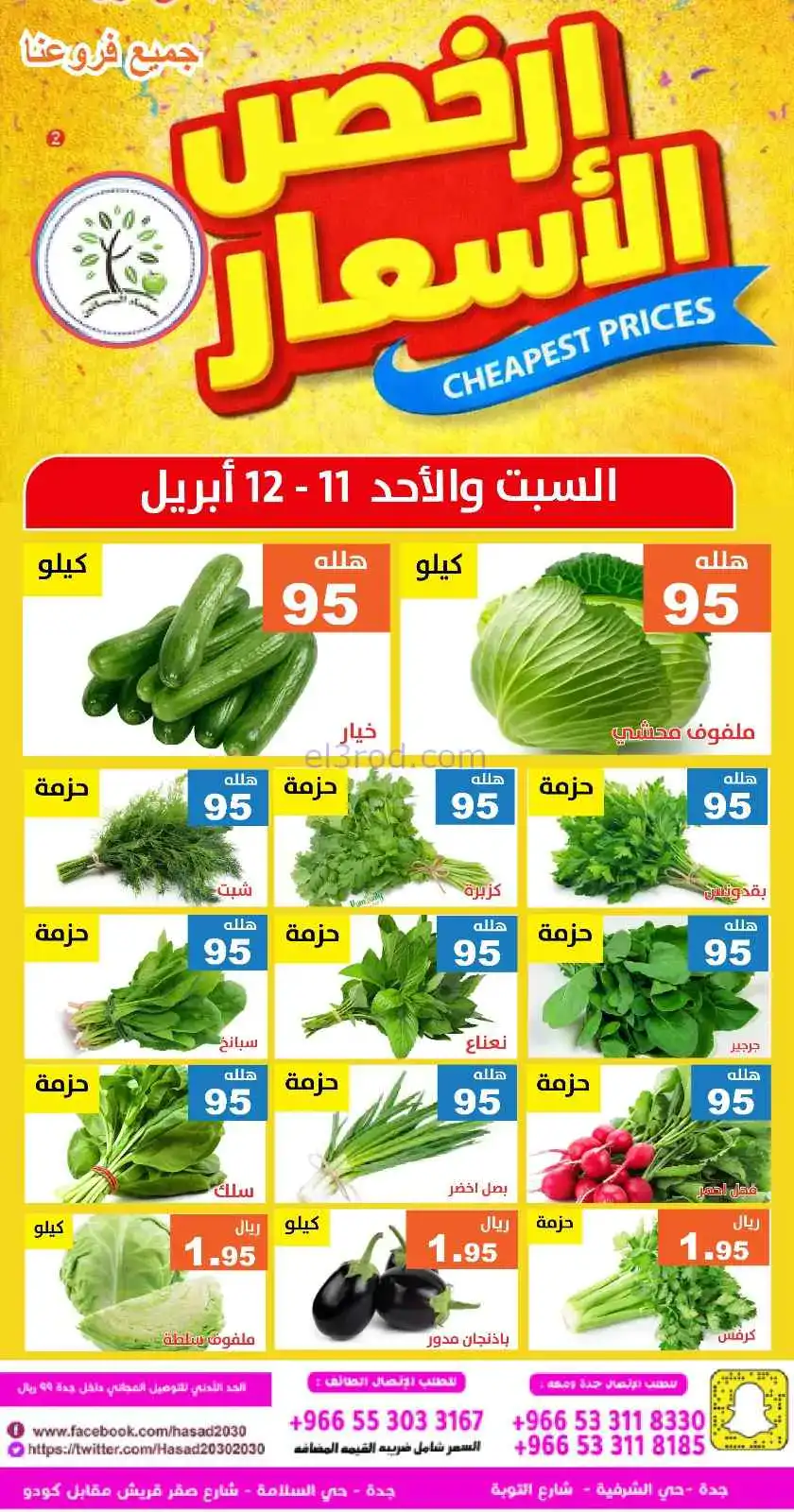 عروض مؤسسة حصاد البساتين سعودية|11 حتى 12-4-2026