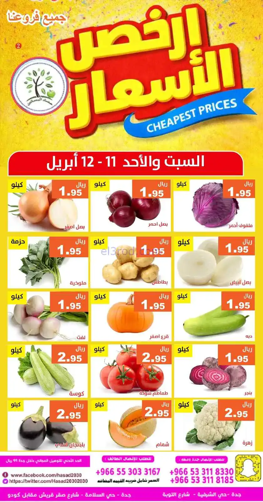 عروض مؤسسة حصاد البساتين سعودية|11 حتى 12-4-2026