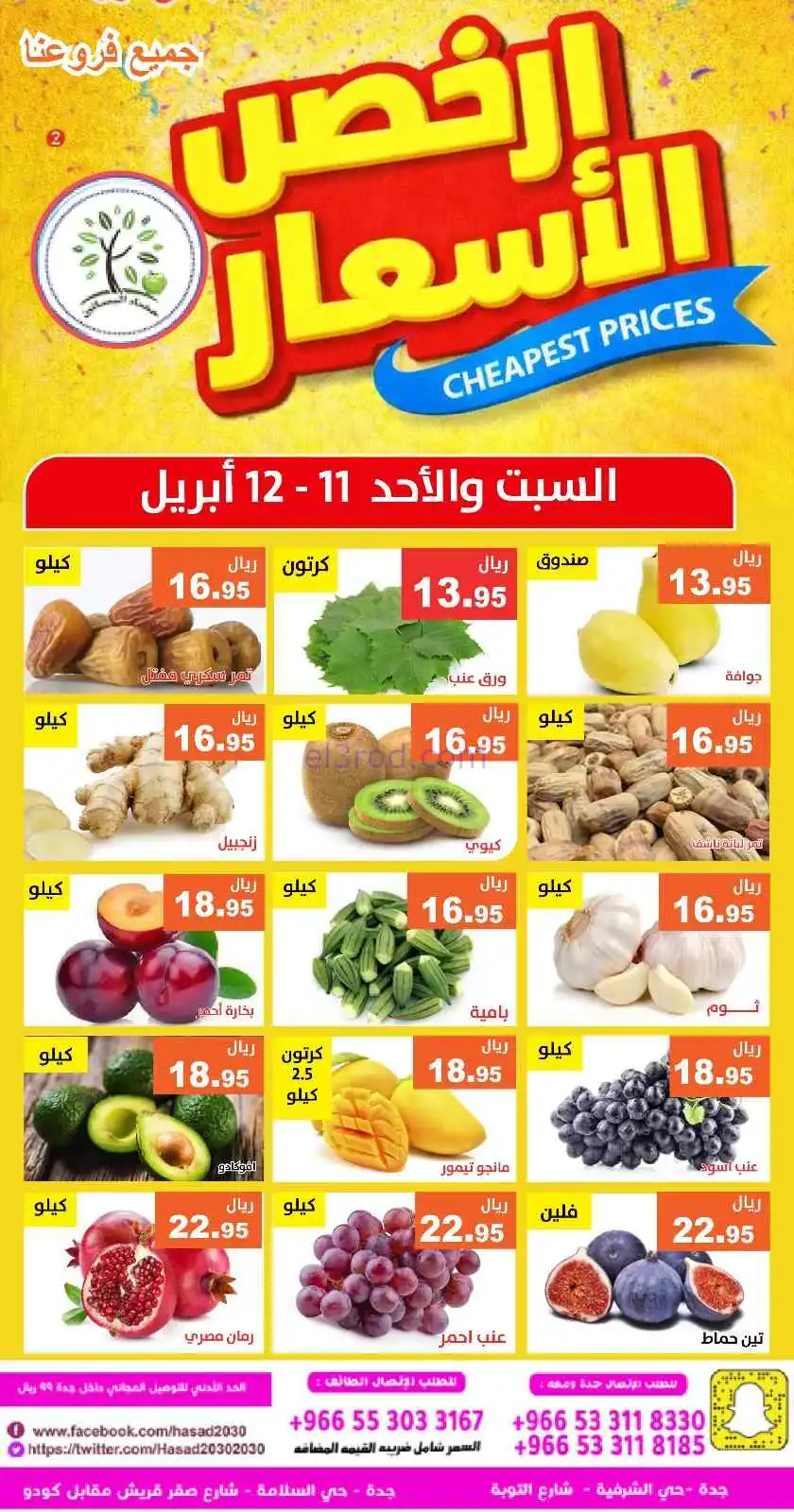عروض مؤسسة حصاد البساتين سعودية|11 حتى 12-4-2026
