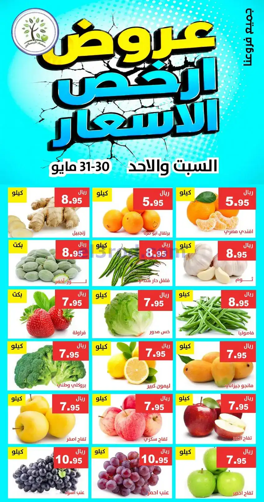 عروض مؤسسة حصاد البساتين سعودية|30 حتى 31-5-2026