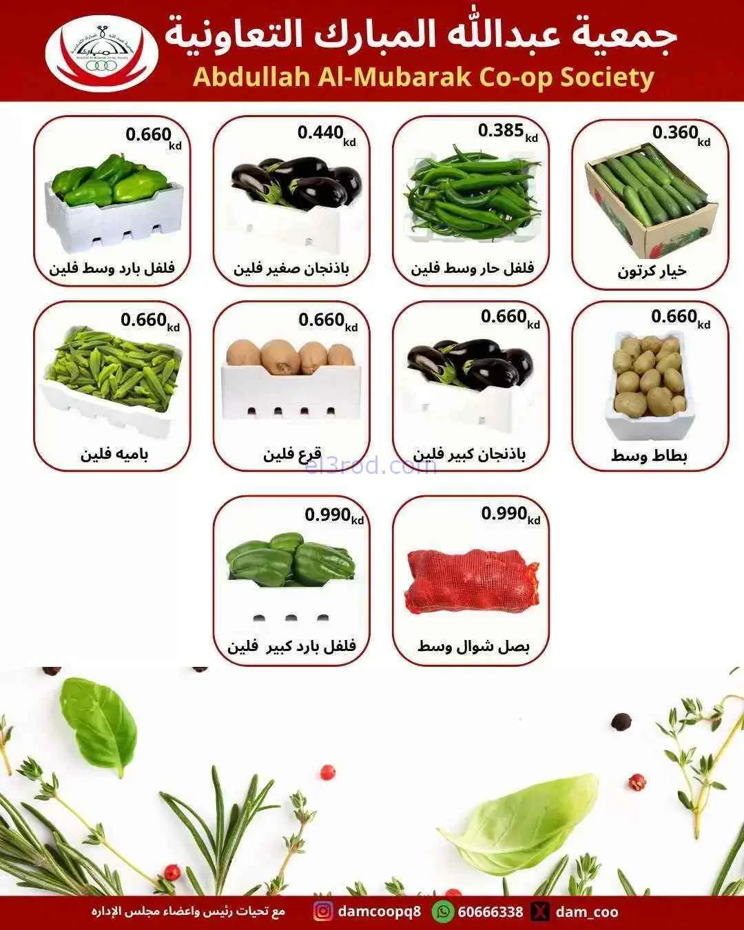 عروض جمعية عبد الله المبارك التعاونية|1-6-2026