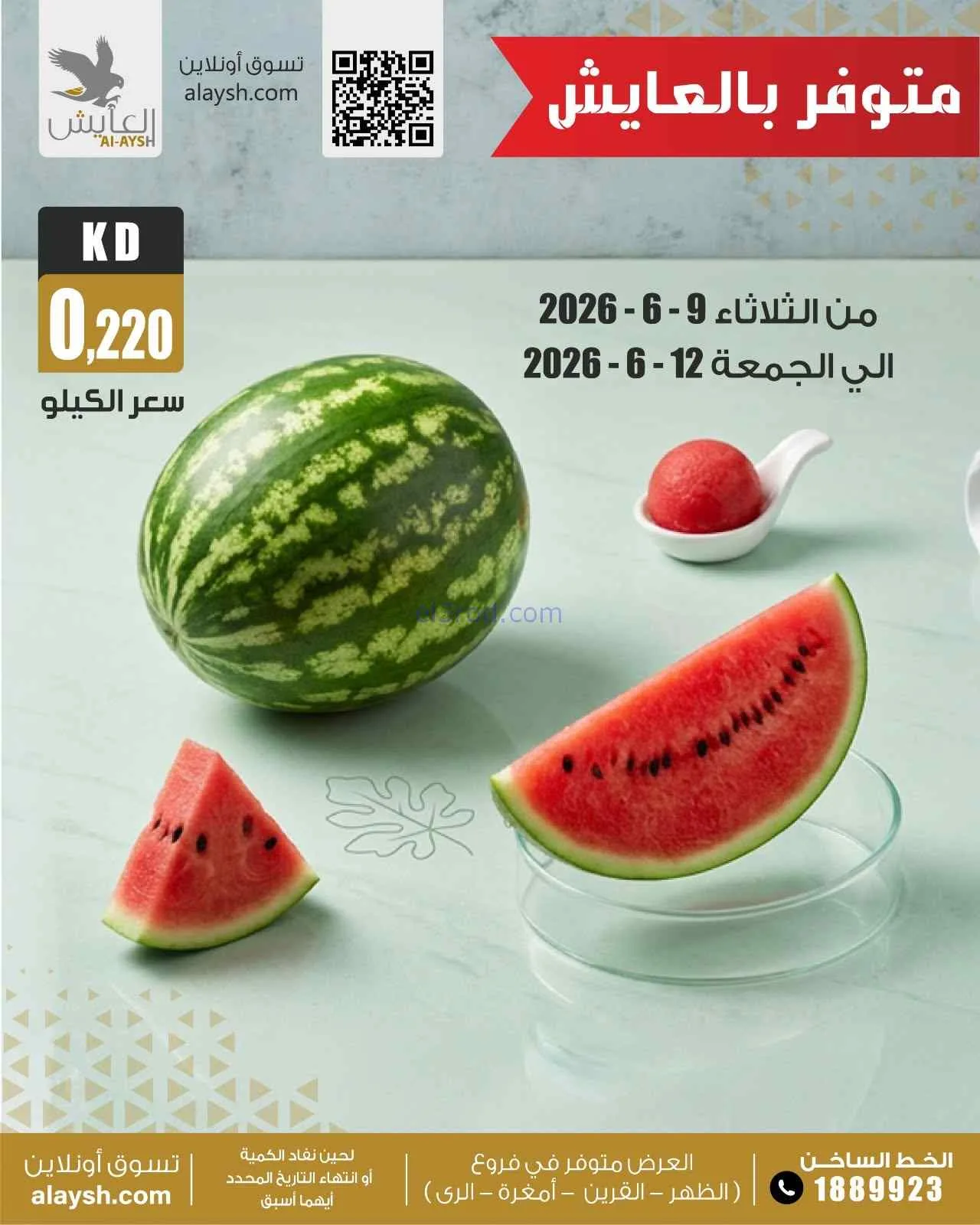 عروض سوق العايش المركزى الكويت|9 حتى 12-6-2026