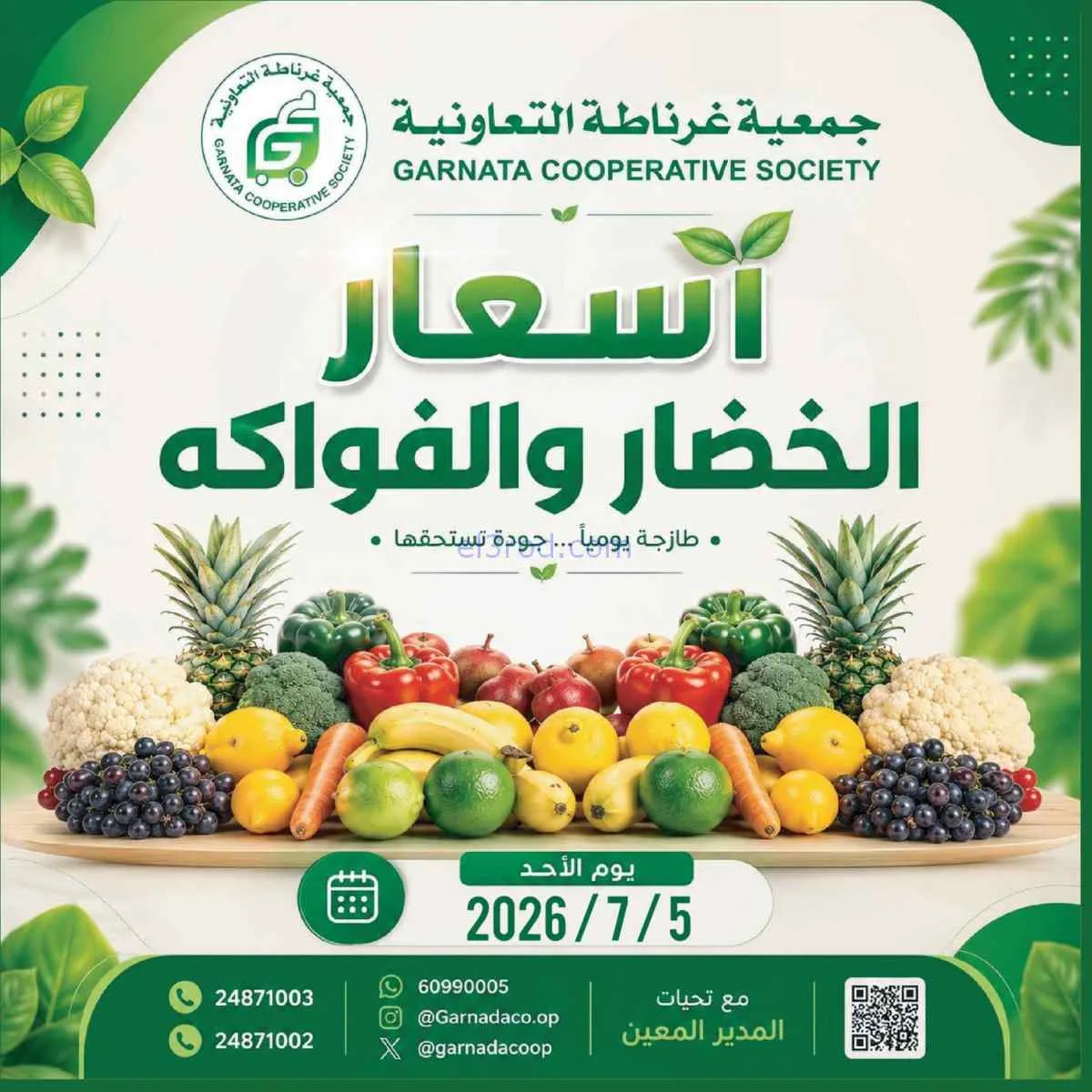 عروض جمعية غرناطة التعاونية|الأحد|5-7-2026