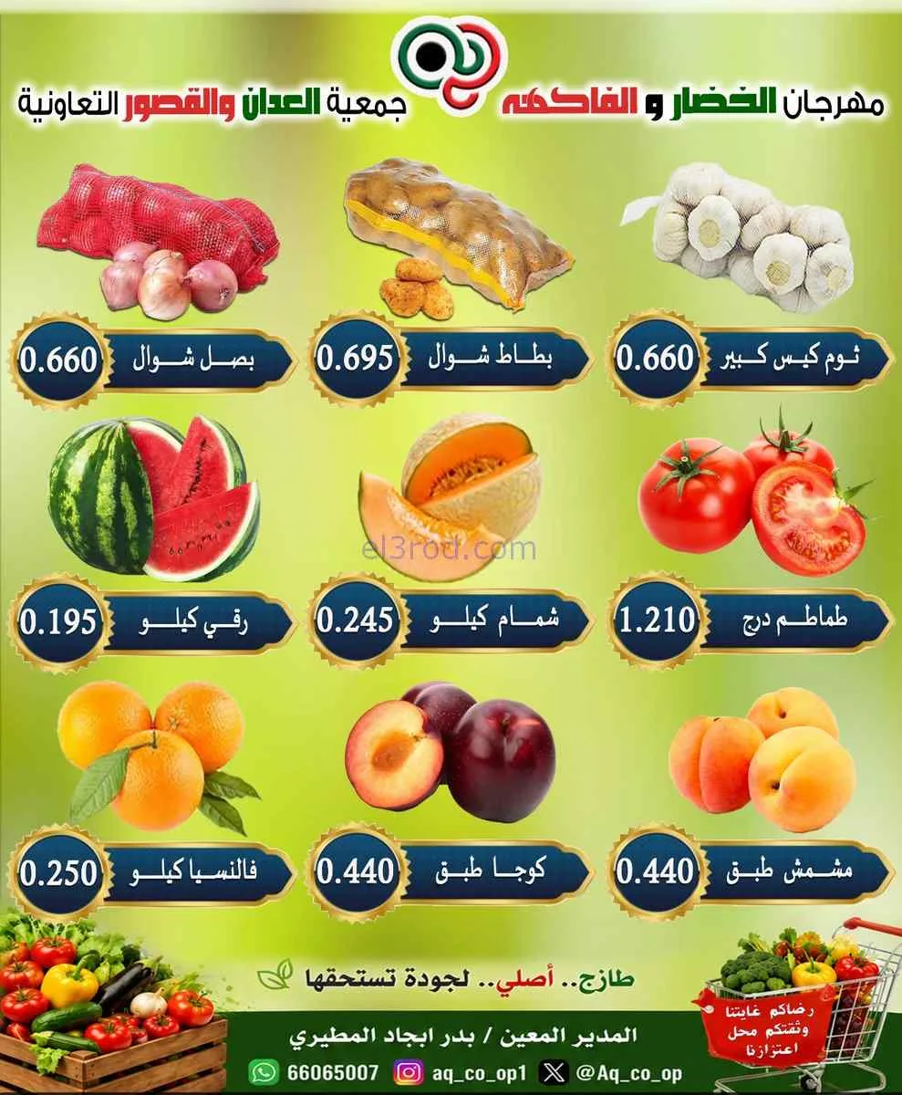 عروض جمعية العدان والقصور التعاونية|9-8-2026