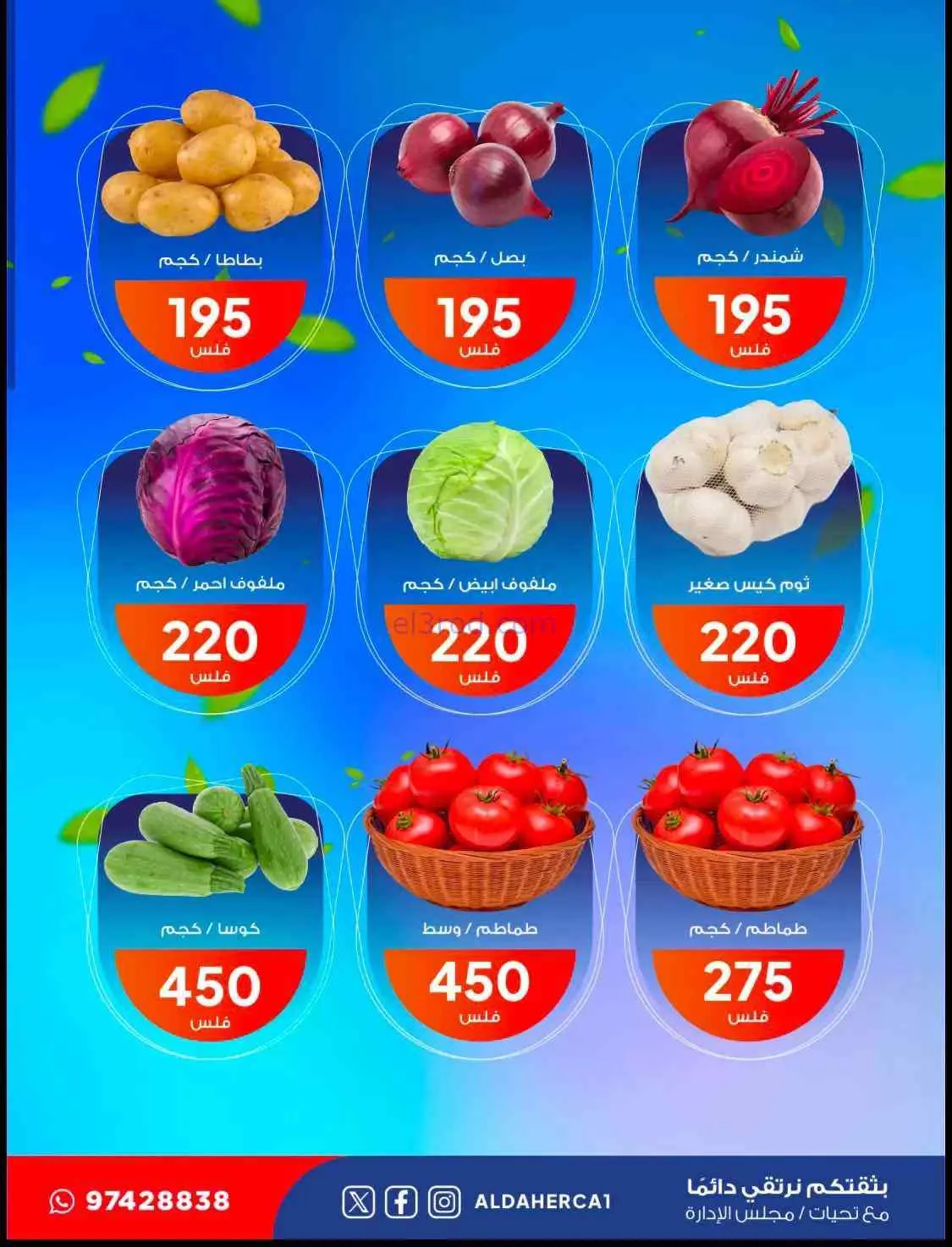 عروض جمعية ضاحية الظهر التعاونية|4-8-2026