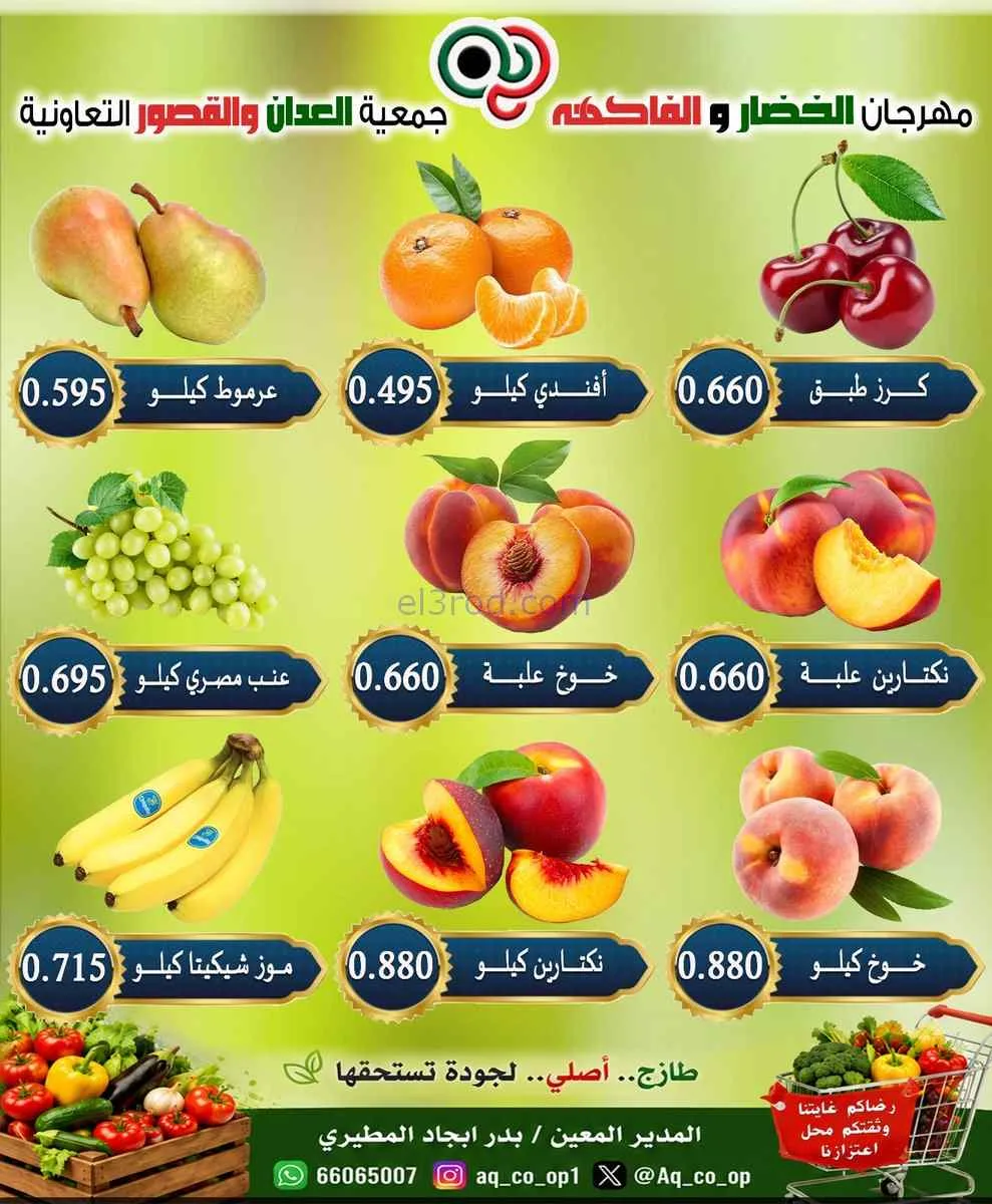 عروض جمعية العدان والقصور التعاونية|9-8-2026