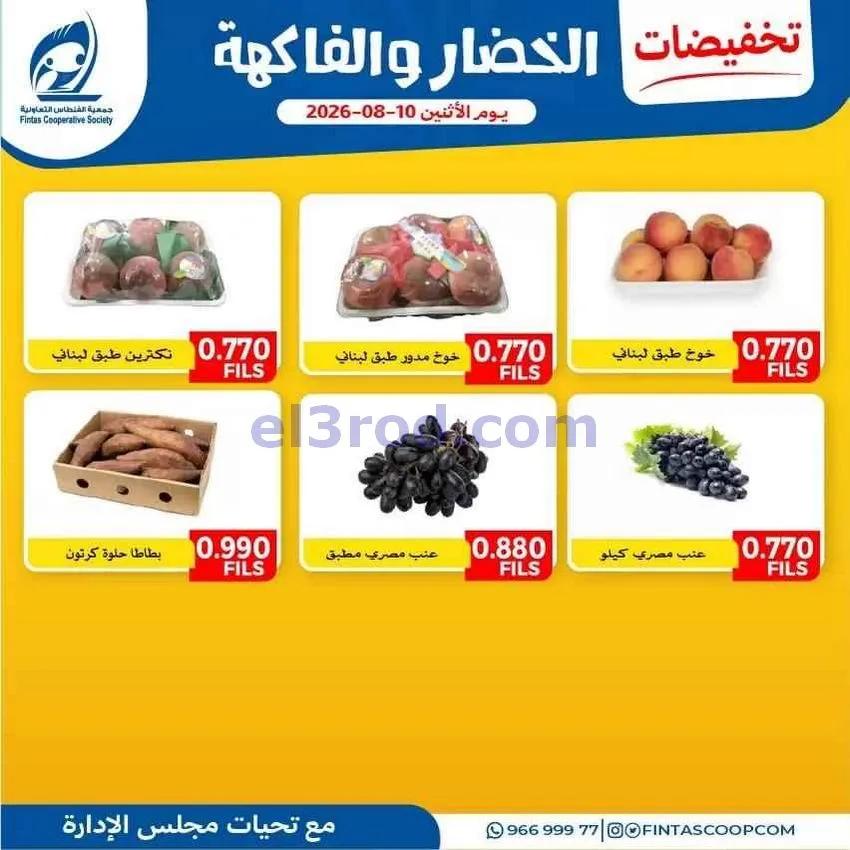 عروض جمعية الفنطاس التعاونية|10-8-2026