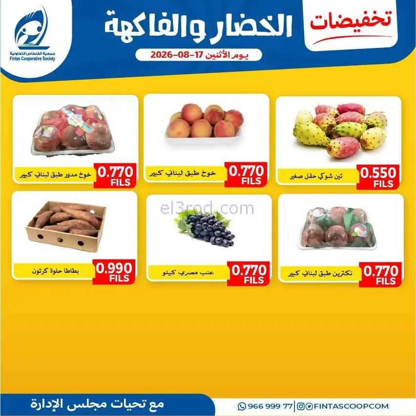 عروض جمعية الفنطاس التعاونية|17-8-2026