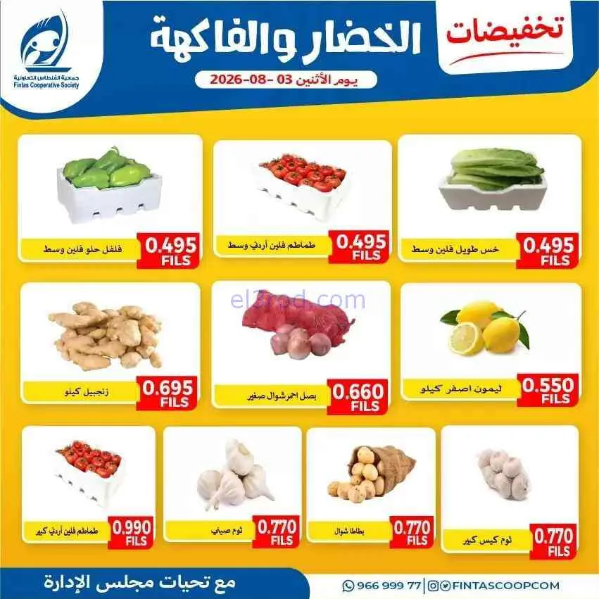 عروض جمعية الفنطاس التعاونية|3-8-2026
