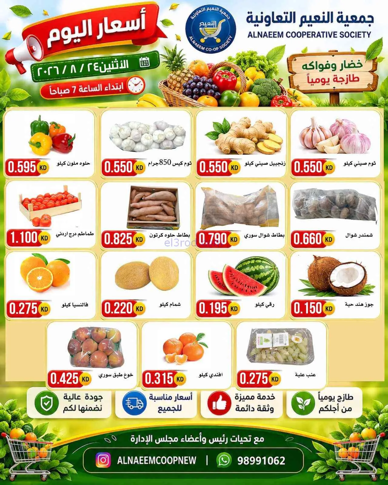 عروض جمعية النعيم التعاونية|24-8-2026