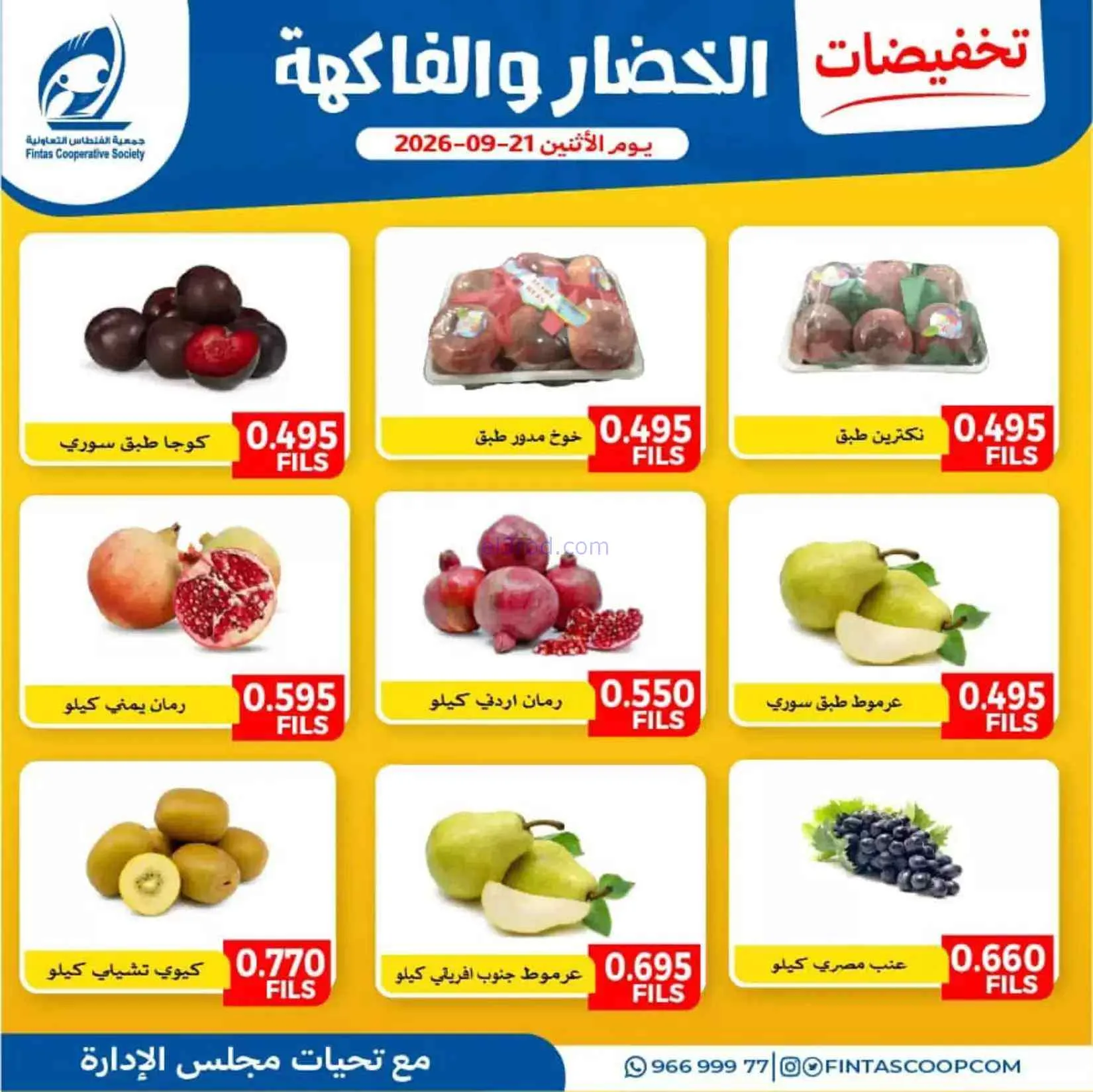 عروض جمعية الفنطاس التعاونية|21-9-2026