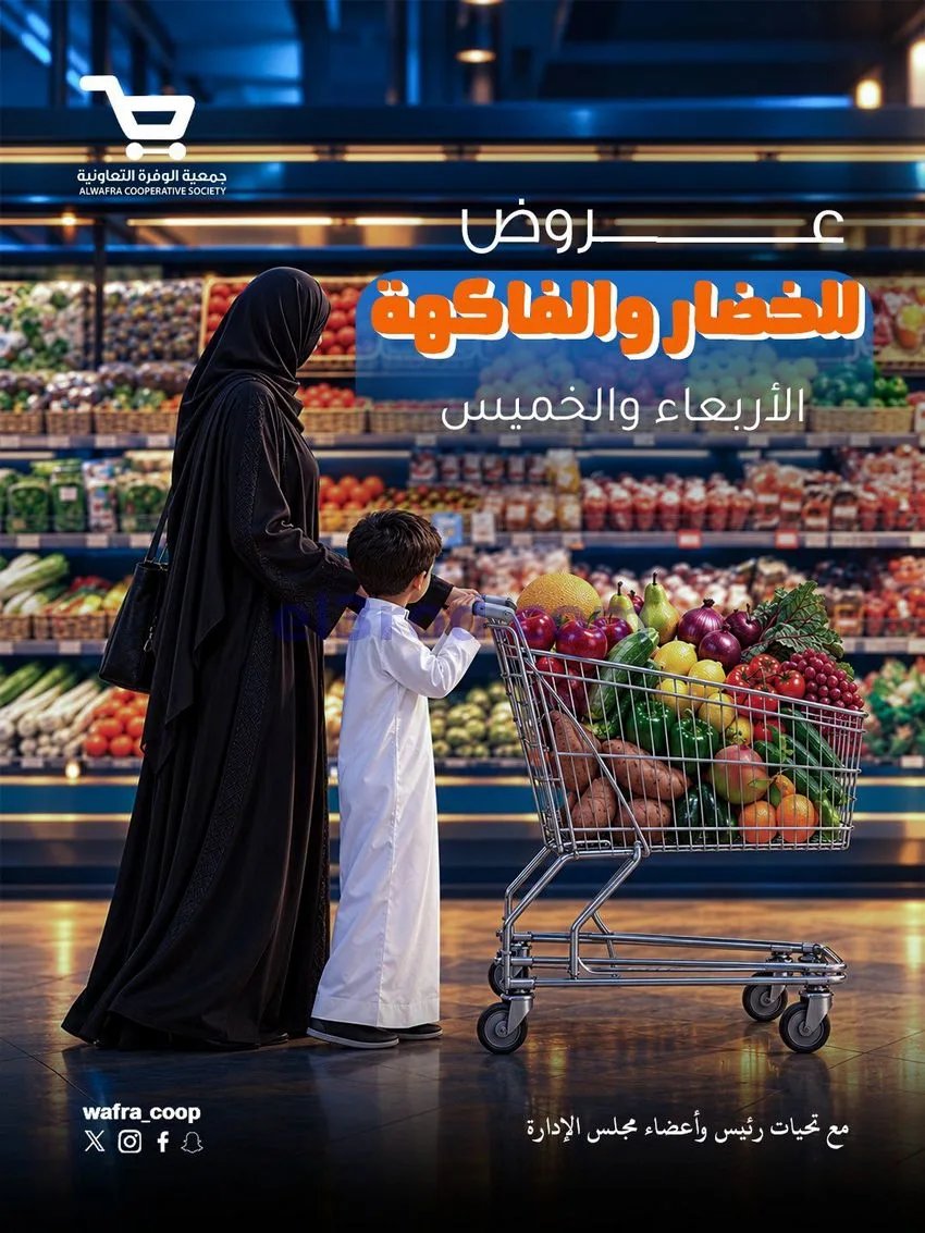 عروض جمعية الوفرة التعاونية|30-9 حتى 1-10-2026