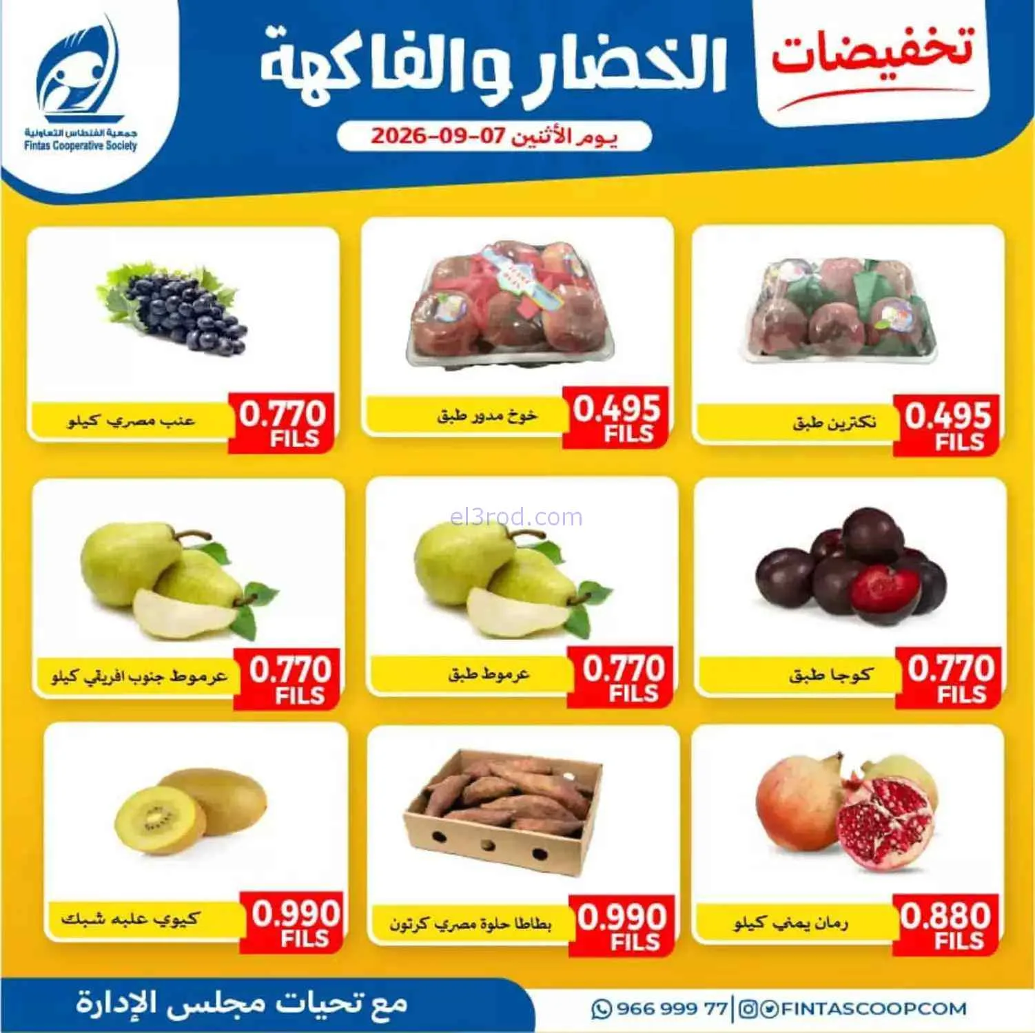 عروض جمعية الفنطاس التعاونية|7-9-2026