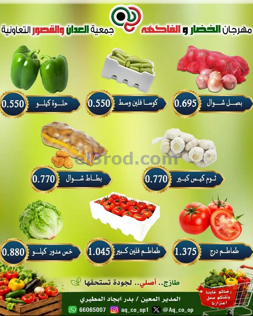 عروض جمعية العدان والقصور التعاونية|20-9-2026