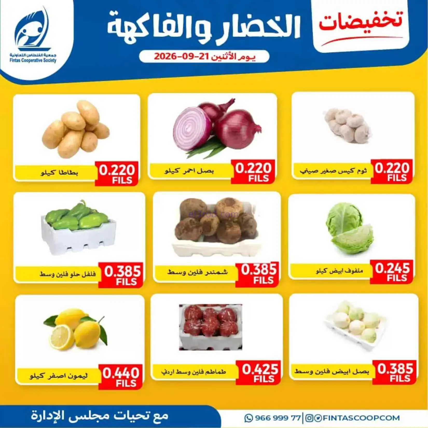 عروض جمعية الفنطاس التعاونية|21-9-2026