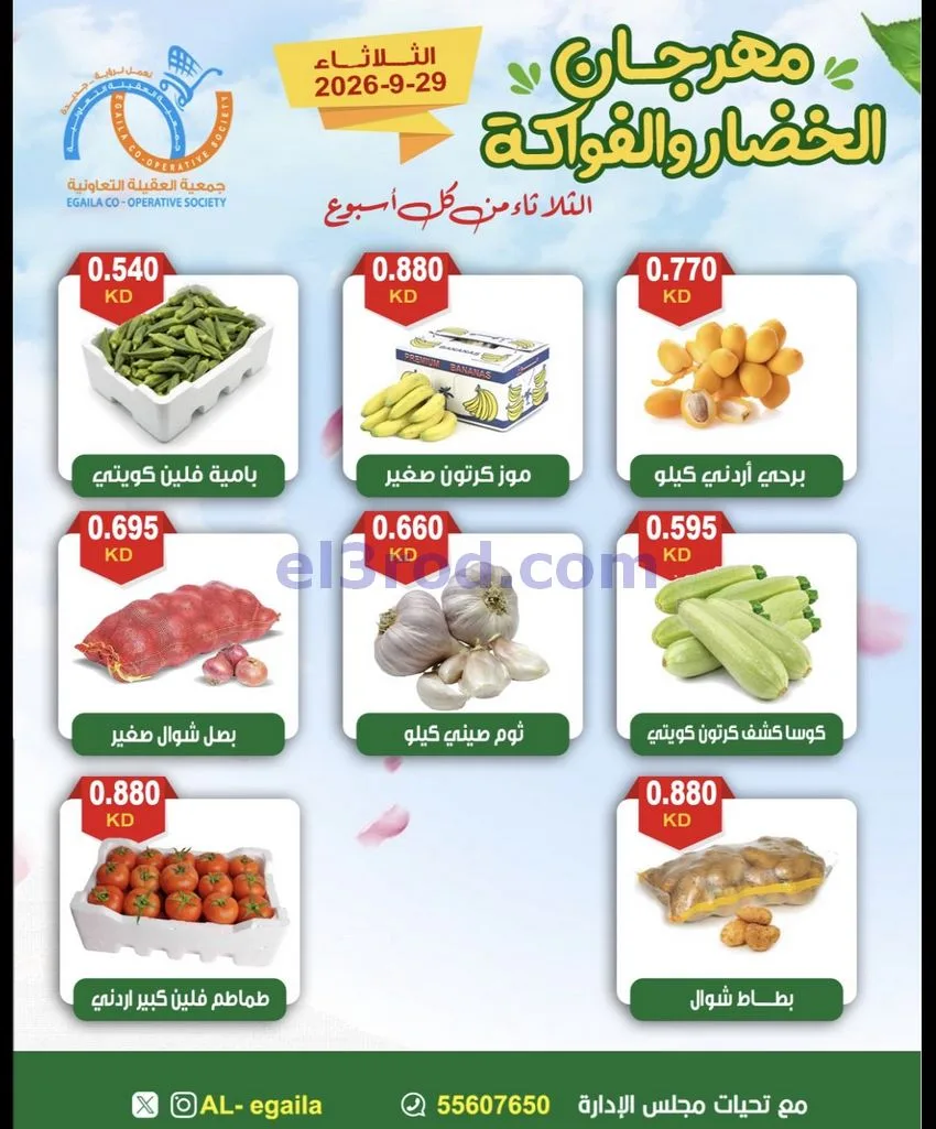 عروض جمعية العقيلة التعاونية|29-9-2026
