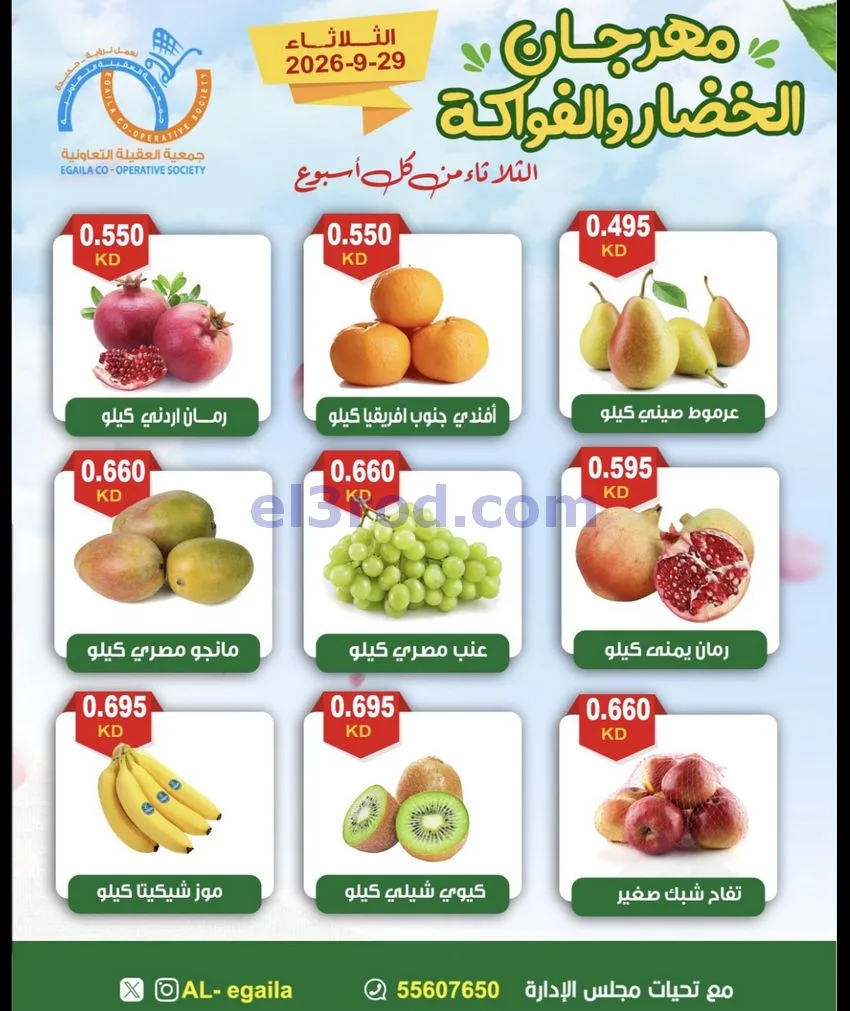 عروض جمعية العقيلة التعاونية|29-9-2026