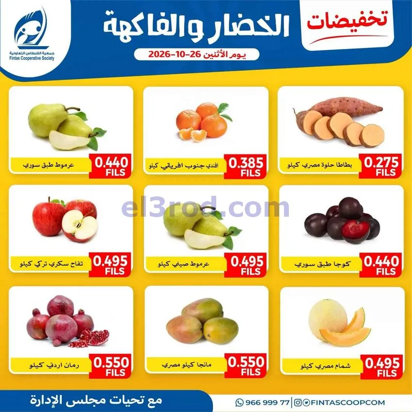 عروض جمعية الفنطاس التعاونية|26-10-2026