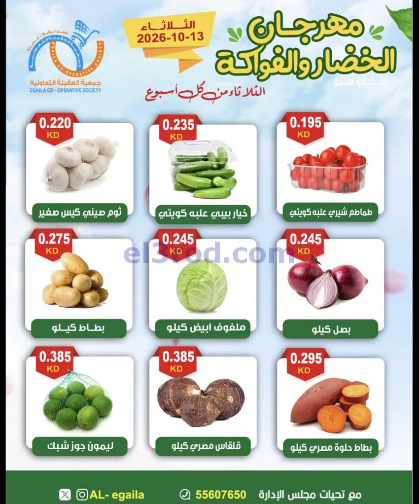 عروض جمعية العقيلة التعاونية|13-10-2026