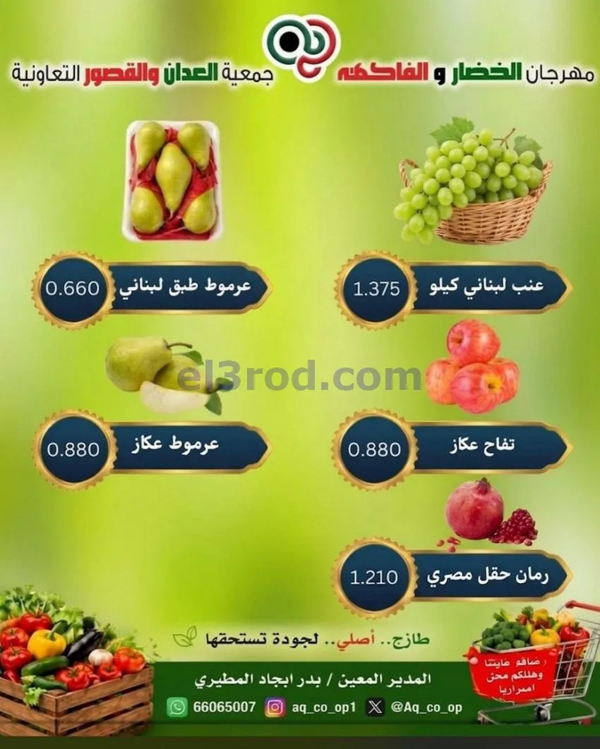 عروض جمعية العدان والقصور التعاونية|18-10-2026