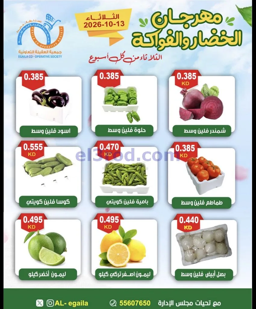 عروض جمعية العقيلة التعاونية|13-10-2026