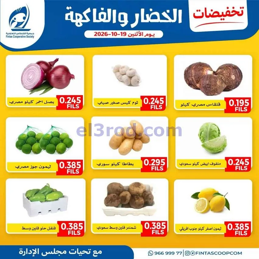 عروض جمعية الفنطاس التعاونية|19-10-2026
