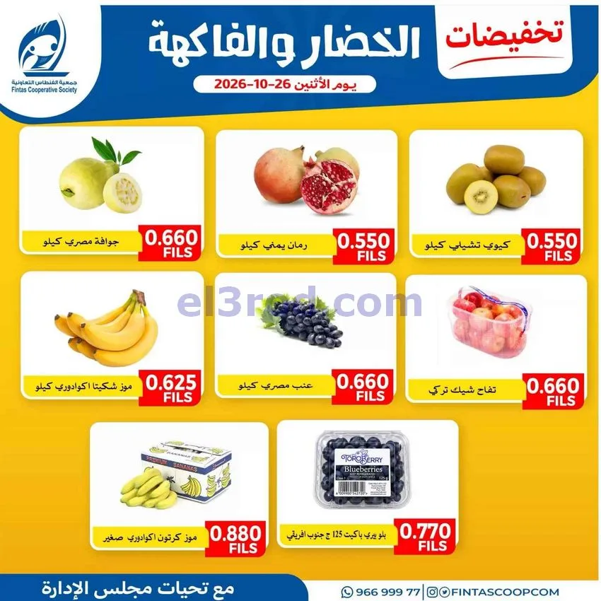 عروض جمعية الفنطاس التعاونية|26-10-2026