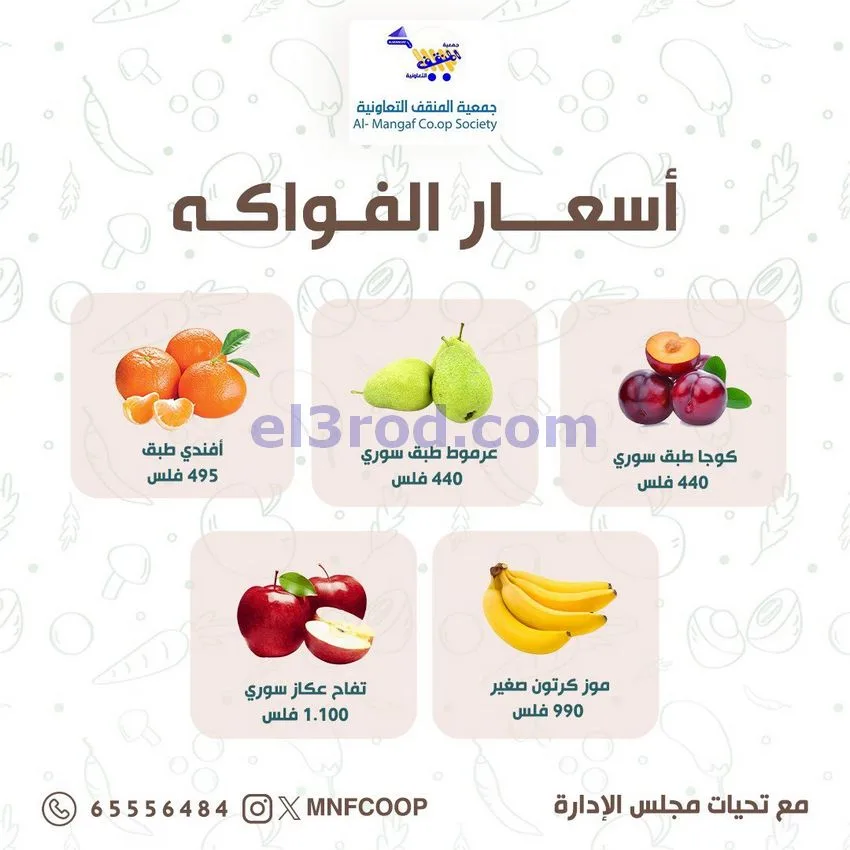 عروض جمعية المنقف التعاونية|10 حتى 11-10-2026