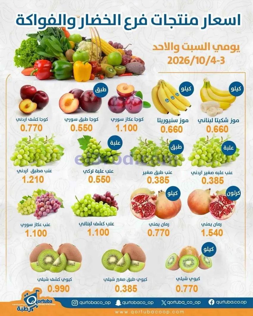عروض جمعية قرطبة التعاونية|3 حتى 4-10-2026